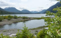 Buttle Lake in Strathcona Provincial Park near Campbell River