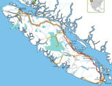 map of Vancouver Island