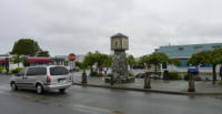 Port Hardy town centre in the rain