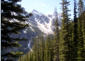 Mountain range near Lake Louise, Banff National Park, Alberta, Canada